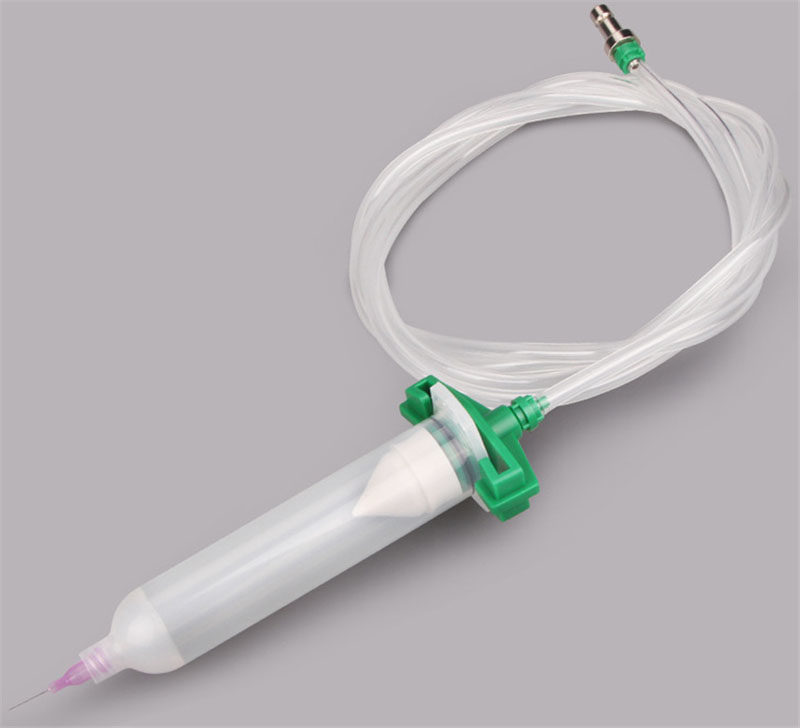 adhesive syringe adapter
