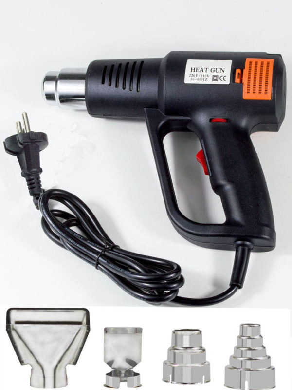 Hot air gun 220V stepless temperature adjustable hair dryer EU plug